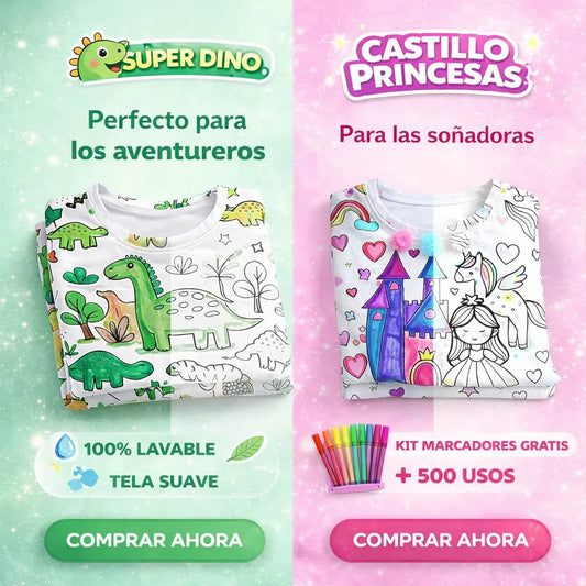 PIJAMA COLOREABLE + PLUMONES GRATIS